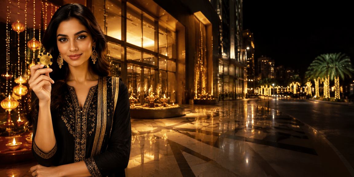 User using casino app in Delhi with traditional attire and mobile ease