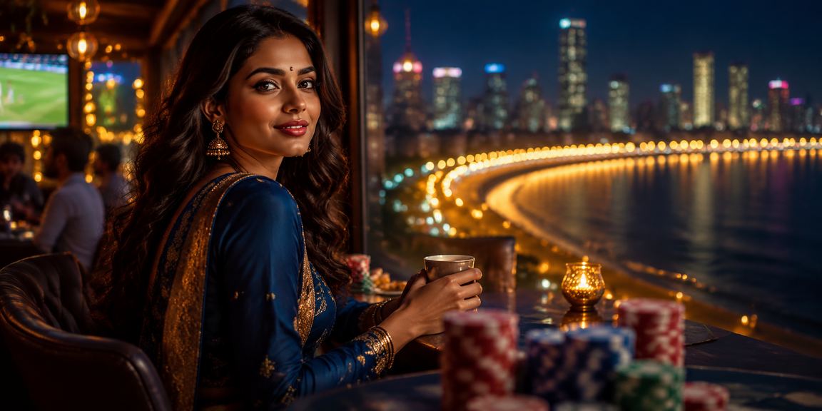 Mumbai Marine Drive decorated for Diwali festival with sports betting theme
